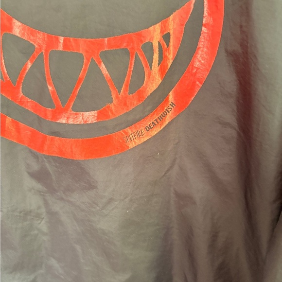 RARE Spitfire X Deathwish skateboards Collab windbreaker button XL men - Picture 7 of 10